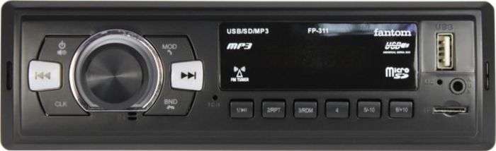 Автомагнитола "FANTOM" FP-311 красная  microSD