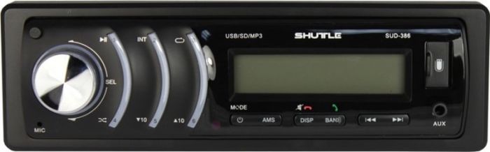 Автомагнитола "SHUTTLE" SUD-387 зеленая (BlueTooth)